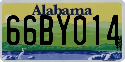 AL license plate 66BY014
