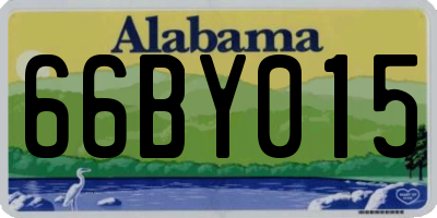 AL license plate 66BY015