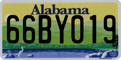 AL license plate 66BY019
