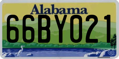 AL license plate 66BY021