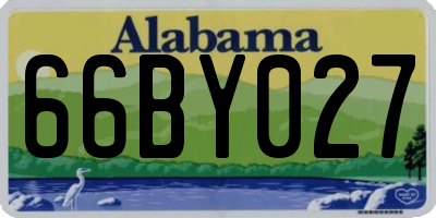 AL license plate 66BY027