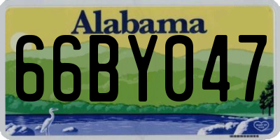 AL license plate 66BY047