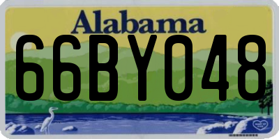 AL license plate 66BY048