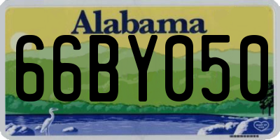 AL license plate 66BY050
