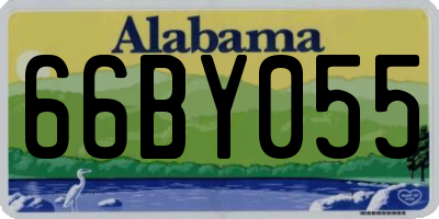 AL license plate 66BY055