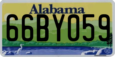 AL license plate 66BY059