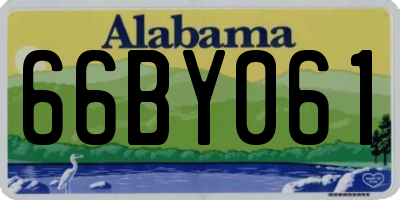 AL license plate 66BY061