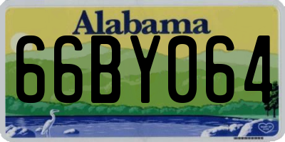 AL license plate 66BY064
