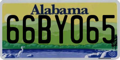 AL license plate 66BY065