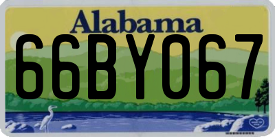 AL license plate 66BY067