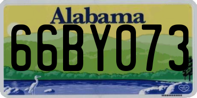 AL license plate 66BY073
