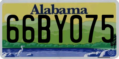 AL license plate 66BY075