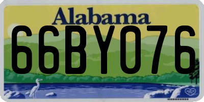AL license plate 66BY076