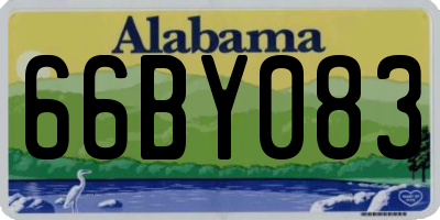 AL license plate 66BY083
