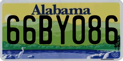 AL license plate 66BY086