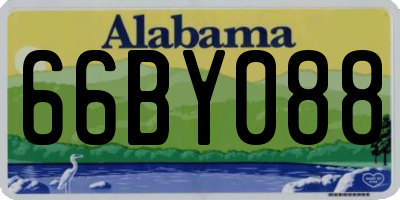 AL license plate 66BY088