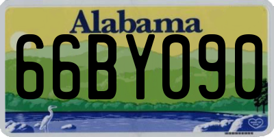 AL license plate 66BY090
