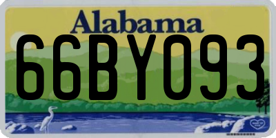 AL license plate 66BY093