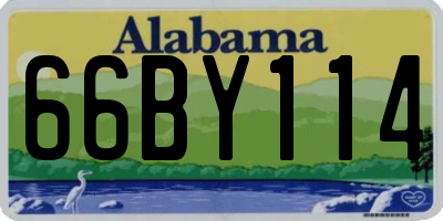 AL license plate 66BY114