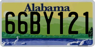 AL license plate 66BY121