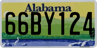 AL license plate 66BY124