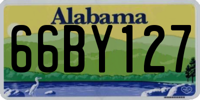 AL license plate 66BY127
