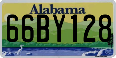 AL license plate 66BY128