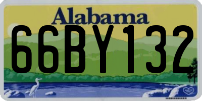 AL license plate 66BY132