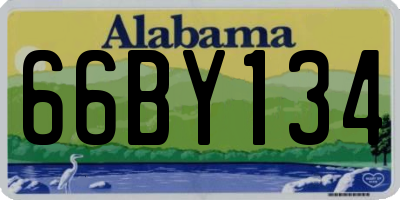 AL license plate 66BY134
