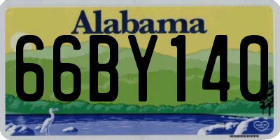 AL license plate 66BY140