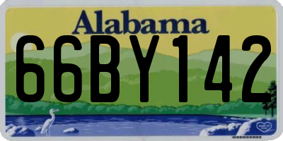 AL license plate 66BY142