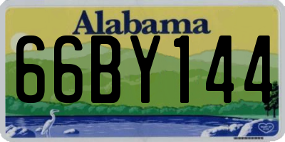 AL license plate 66BY144