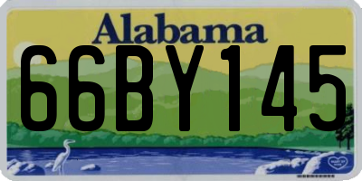 AL license plate 66BY145