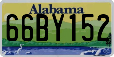 AL license plate 66BY152