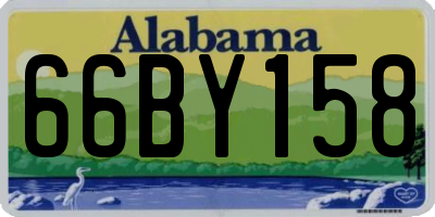 AL license plate 66BY158