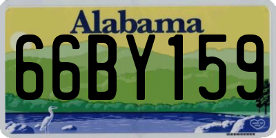 AL license plate 66BY159