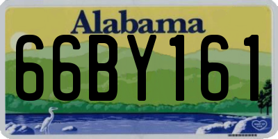 AL license plate 66BY161