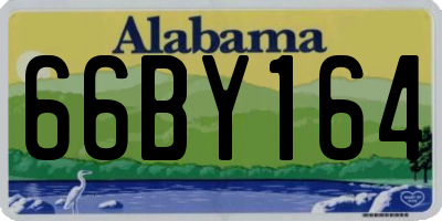 AL license plate 66BY164