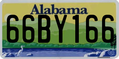 AL license plate 66BY166