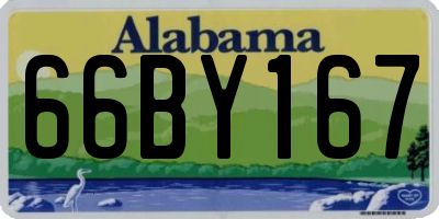 AL license plate 66BY167