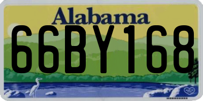 AL license plate 66BY168