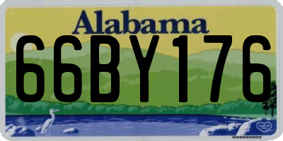 AL license plate 66BY176