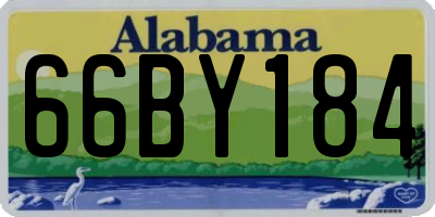 AL license plate 66BY184