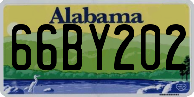 AL license plate 66BY202