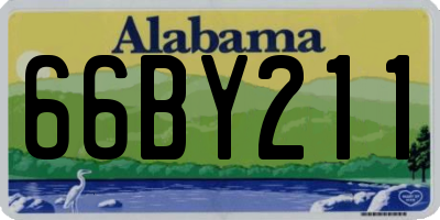 AL license plate 66BY211