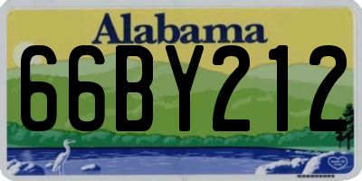 AL license plate 66BY212