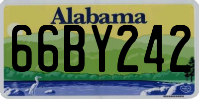 AL license plate 66BY242