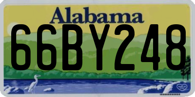AL license plate 66BY248