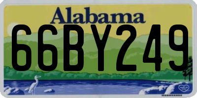 AL license plate 66BY249