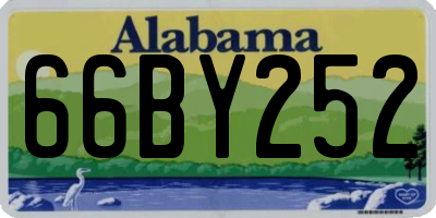 AL license plate 66BY252